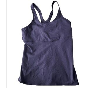 Lululemon tank Top Navy Sz 10 No padding